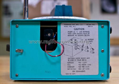 Radio Direction Finder RDF-10; Hammarlund Mfg. Co. (ID = 1620828) Radio