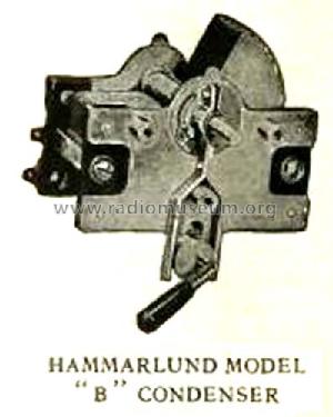 Condenser Model B ; Hammarlund Mfg. Co. (ID = 1278149) Radio part