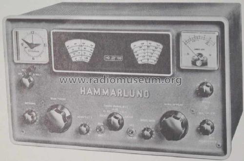 HQ-100 ; Hammarlund Mfg. Co. (ID = 266320) Commercial Re