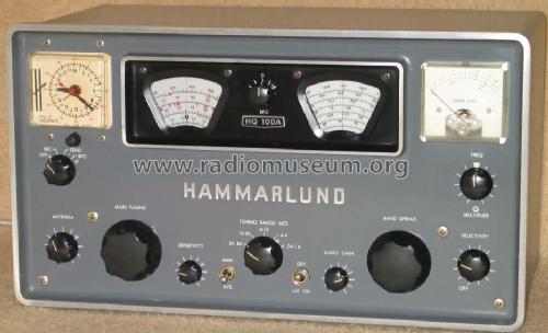 HQ-100A ; Hammarlund Mfg. Co. (ID = 266387) Commercial Re