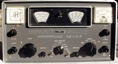 HQ-110A-VHF ; Hammarlund Mfg. Co. (ID = 1130054) Amateur-R