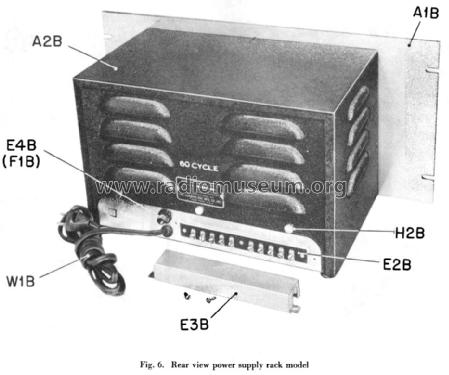 Power Supply Unit RA-84-A; Hammarlund Mfg. Co. (ID = 1009985) Strom-V