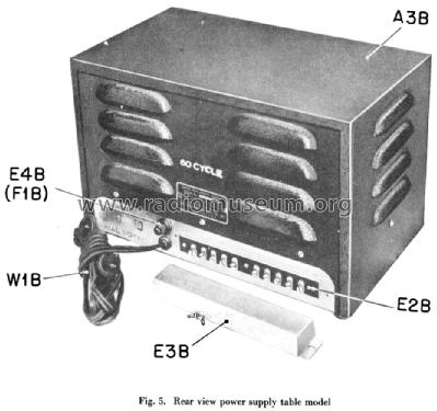 Power Supply Unit RA-84-A; Hammarlund Mfg. Co. (ID = 1009989) Power-S