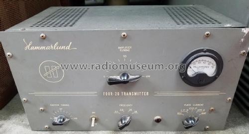 Transmitter Four-20; Hammarlund Mfg. Co. (ID = 2472330) Amateur-T