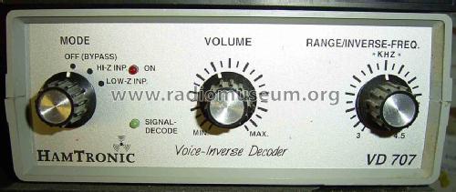 Voice-Inverse Decoder VD707; Hamtronic (ID = 1015495) Misc