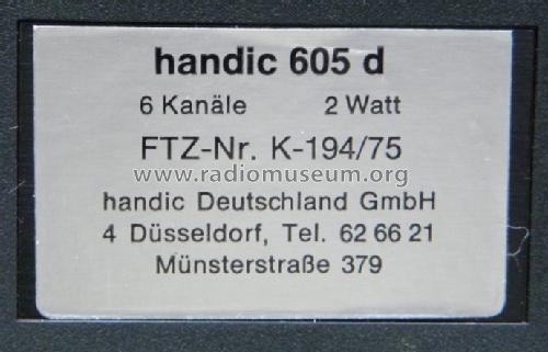 Handic 605; Handic; Göteborg (ID = 1470976) Cittadina