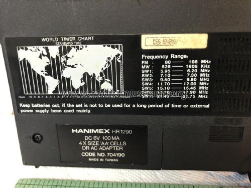 AM-FM-FM Stereo-Multi SW World Receiver HR-1290; Hanimex Pty, Ltd.; (ID = 2771227) Radio