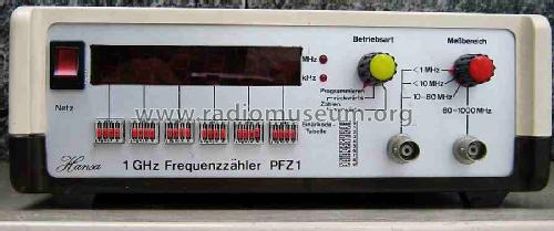 Frequenzzähler PFZ1; Hansa; Wilhelmshaven (ID = 483896) Equipment