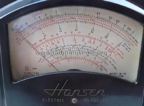 Multimeter M-70; Hansen Electric (ID = 1489828) Equipment