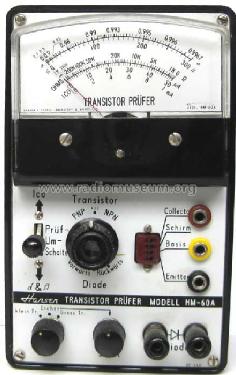 Transistor Prüfer HM-60A; Hansen Electric (ID = 762679) Equipment