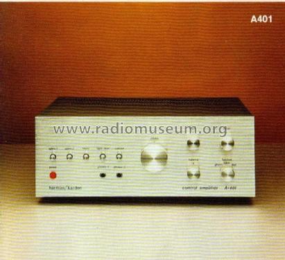 Control Amplifier A-401; Harman Kardon; New (ID = 2078652) Verst/Mix