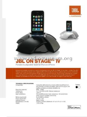 JBL On Stage IV; Harman Kardon; New (ID = 2540822) Speaker-P