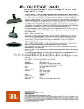 JBL On Stage OS-200iD; Harman Kardon; New (ID = 2539748) Ampl/Mixer