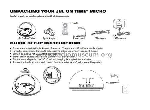 JBL On Time Micro ; Harman Kardon; New (ID = 1886348) Radio