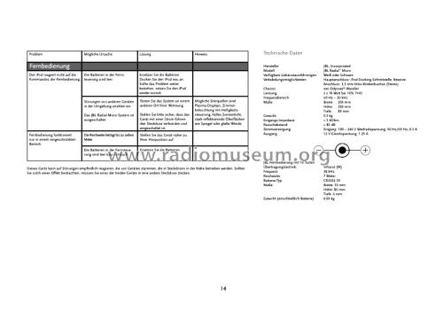 JBL Radial Micro ; Harman Kardon; New (ID = 2532357) Ampl/Mixer