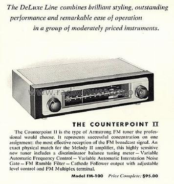 The Counterpoint II FM-100; Harman Kardon; New (ID = 666955) Radio