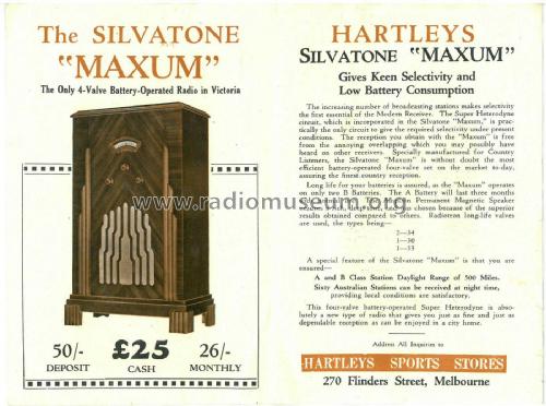 Silvatone Maxum ; Silvatone Brand, (ID = 2853448) Radio