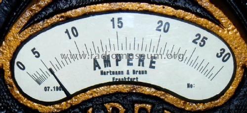 Dreheisen - Amperemeter 0 - 30 A; Hartmann & Braun AG; (ID = 2730821) Equipment
