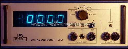 Digital-Voltmeter T 2001; Hartmann & Braun AG; (ID = 1405666) Equipment