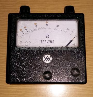 Ohmmeter ZEB/WO; Hartmann & Braun AG; (ID = 2480242) Equipment