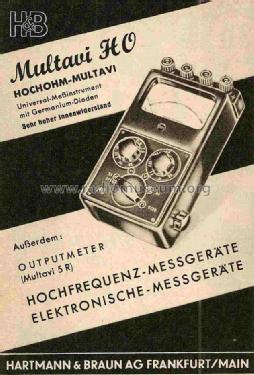 Multavi HO; Hartmann & Braun AG; (ID = 726849) Equipment