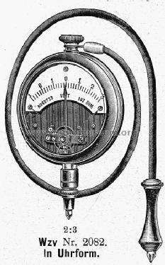 Strom-/Spannungsmesser in Uhrform und für kleine Schalttafeln Wzv / Wza; Hartmann & Braun AG; (ID = 608428) Equipment