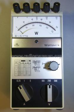Wirkleistungsmesser Wattavi K; Hartmann & Braun AG; (ID = 3009714) Equipment