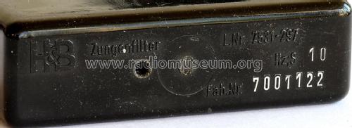 Zungenfilter ; Hartmann & Braun AG; (ID = 2029668) Radio part