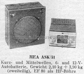 ASK51; HEA; Wien (ID = 36752) Car Radio