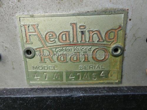 47M; Healing, A.G., Ltd.; (ID = 2032519) Radio