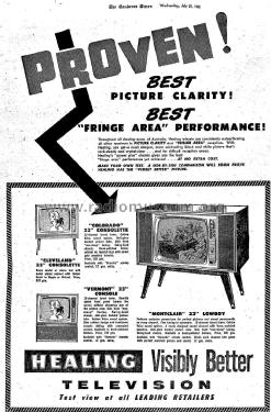 Montclair 501/23LB Ch= 501; Healing, A.G., Ltd.; (ID = 1846262) Television