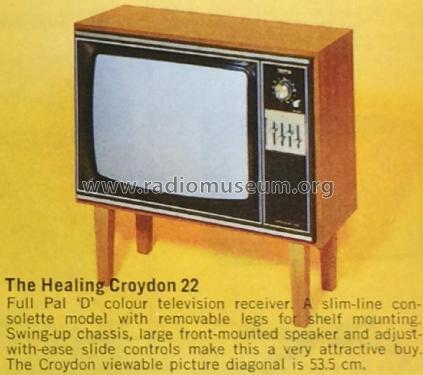 Croydon 22 12069 Ch= C211 ; Healing, A.G., Ltd.; (ID = 2611346) Television