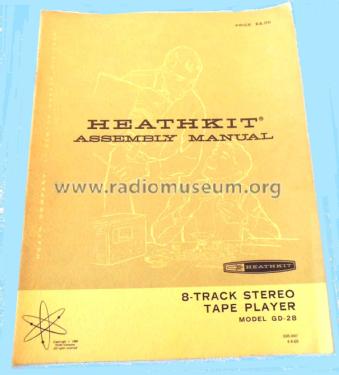 8 Track Stereo Tape Player GD-28; Heathkit Brand, (ID = 1811993) R-Player