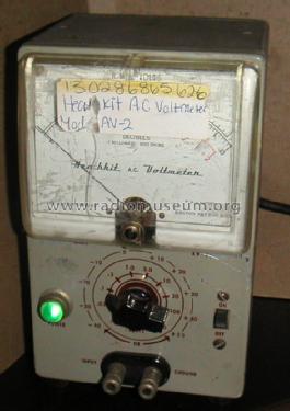 AC Voltmeter AV-2; Heathkit Brand, (ID = 1006555) Equipment