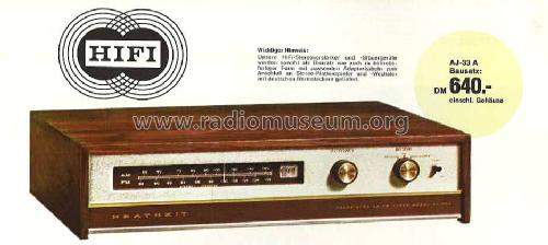 AJ-33 A; Heathkit Brand, (ID = 1397445) Radio