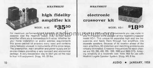 Amplifier A-9C; Heathkit Brand, (ID = 2986131) Ampl/Mixer