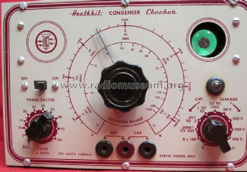 Condenser Checker C-2; Heathkit Brand, (ID = 1323428) Ausrüstung