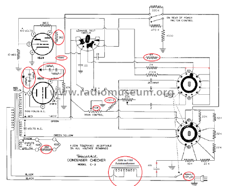 Condenser Checker C-3; Heathkit Brand, (ID = 2624680) Equipment