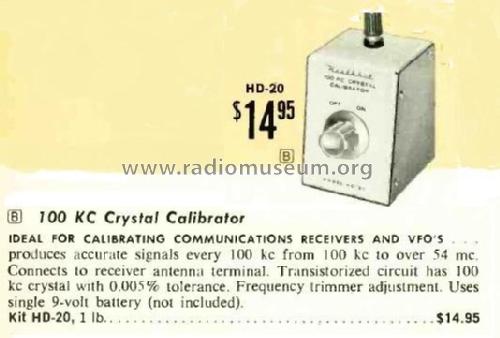 Crystal Calibrator HD-20; Heathkit Brand, (ID = 2651877) Amateur-D