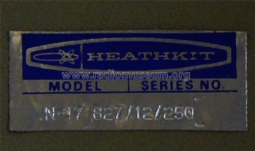 Decade Resistance Box IN-17; Heathkit Brand, (ID = 2322351) Equipment