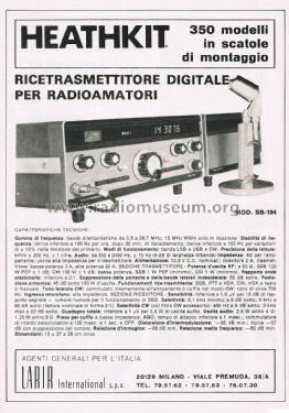 Amateur Transceiver SB-104; Heathkit Brand, (ID = 2757663) Amat TRX