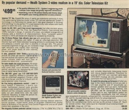 GR-1901 ; Heathkit Brand, (ID = 599391) Television