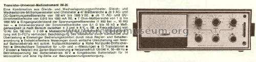 IM-25; Heathkit Brand, (ID = 753515) Equipment