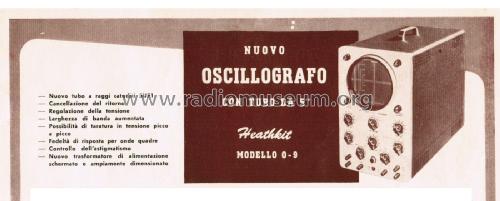 Oscilloscope O-9; Heathkit Brand, (ID = 2714758) Equipment