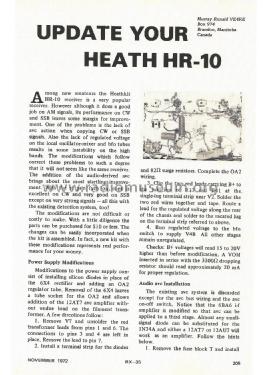 Receiver HR-10; Heathkit Brand, (ID = 2485571) Amateur-R