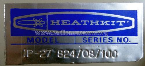 Regulated Power Supply IP-27; Heathkit Brand, (ID = 1329798) Equipment