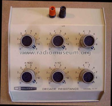 Decade Resistance Box IN-17; Heathkit Brand, (ID = 1415082) Equipment