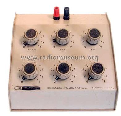 Decade Resistance Box IN-17; Heathkit Brand, (ID = 656206) Equipment