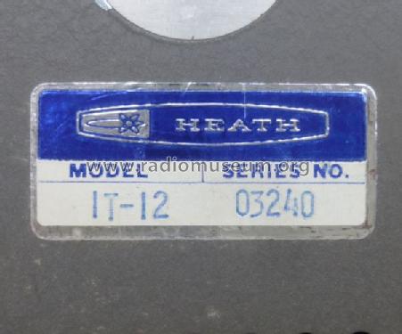 Signal Tracer IT-12; Heathkit Brand, (ID = 1636373) Equipment