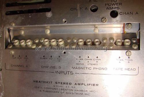 Stereo Amplifier AA-50; Heathkit Brand, (ID = 2077285) Ampl/Mixer